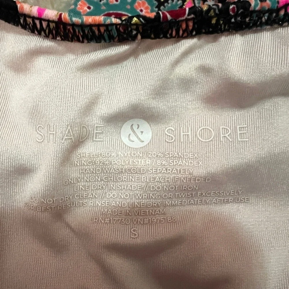 Shade & Shore Bikini Set Swimsuit Women's Small Pink‎ Paisley Y2K Summer